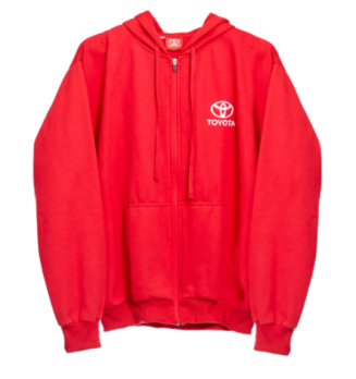 HOODIE ROJA TY CCIERRE HOMBRE TALLA L